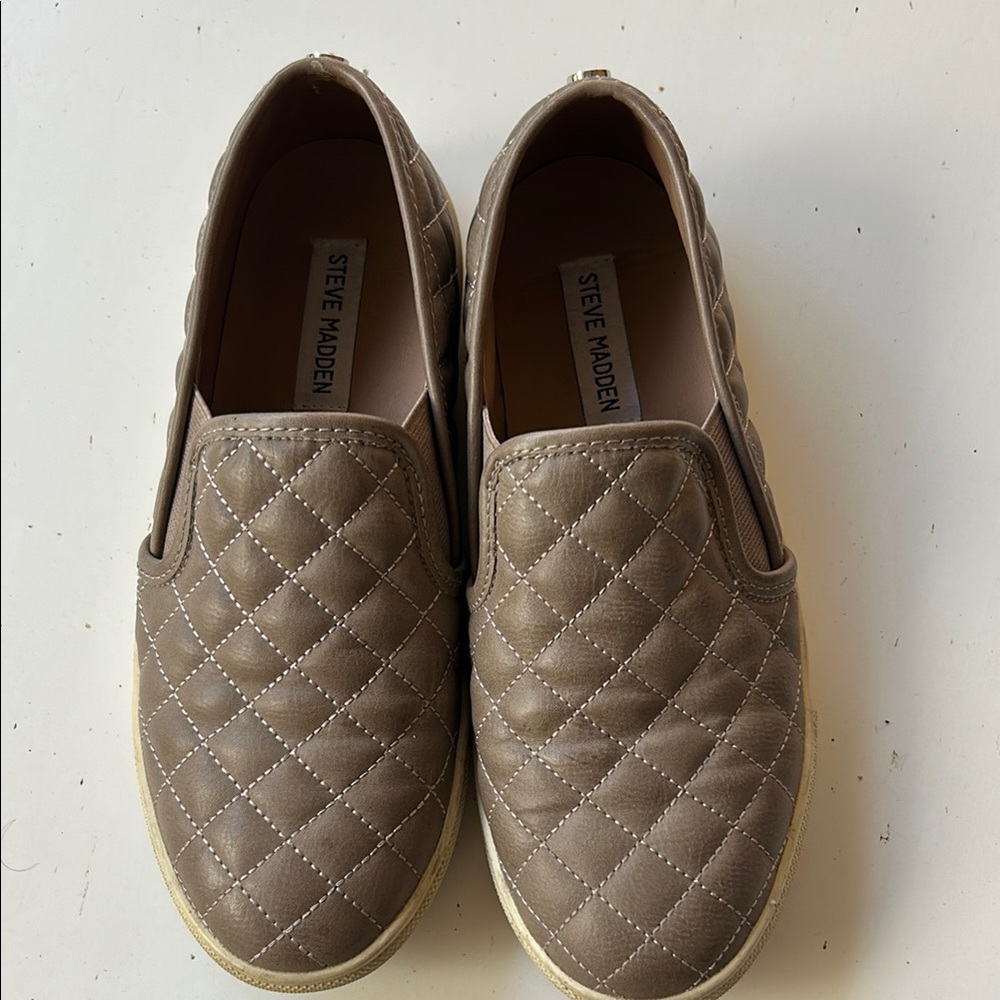 Steve Madden Brown Loafers Slip-Ons